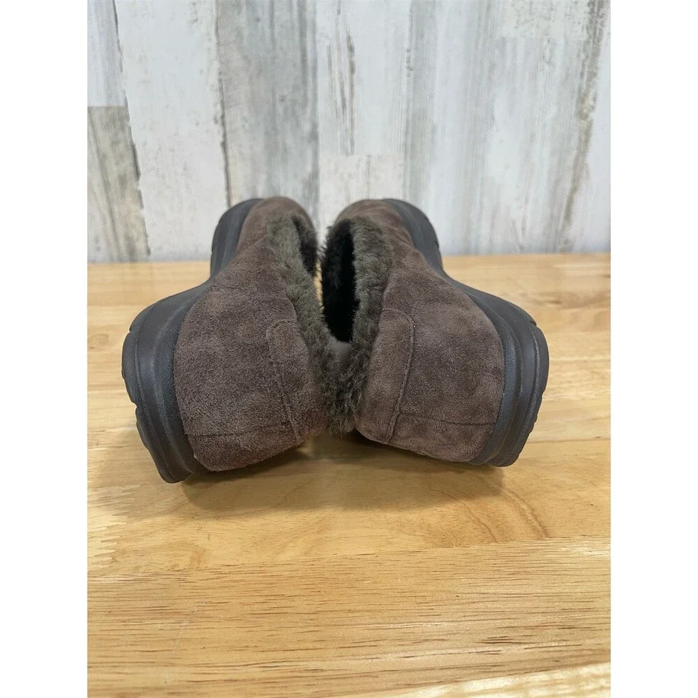 Skechers GO STEP Velvety Womens Slip-On Shoes Chocolate Brown Size 10 Cozy
